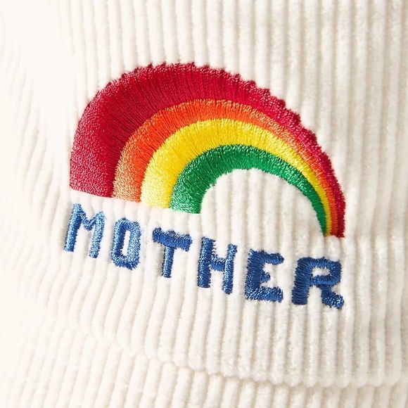 NEW MOTHER bucket list hat in rainbow mother